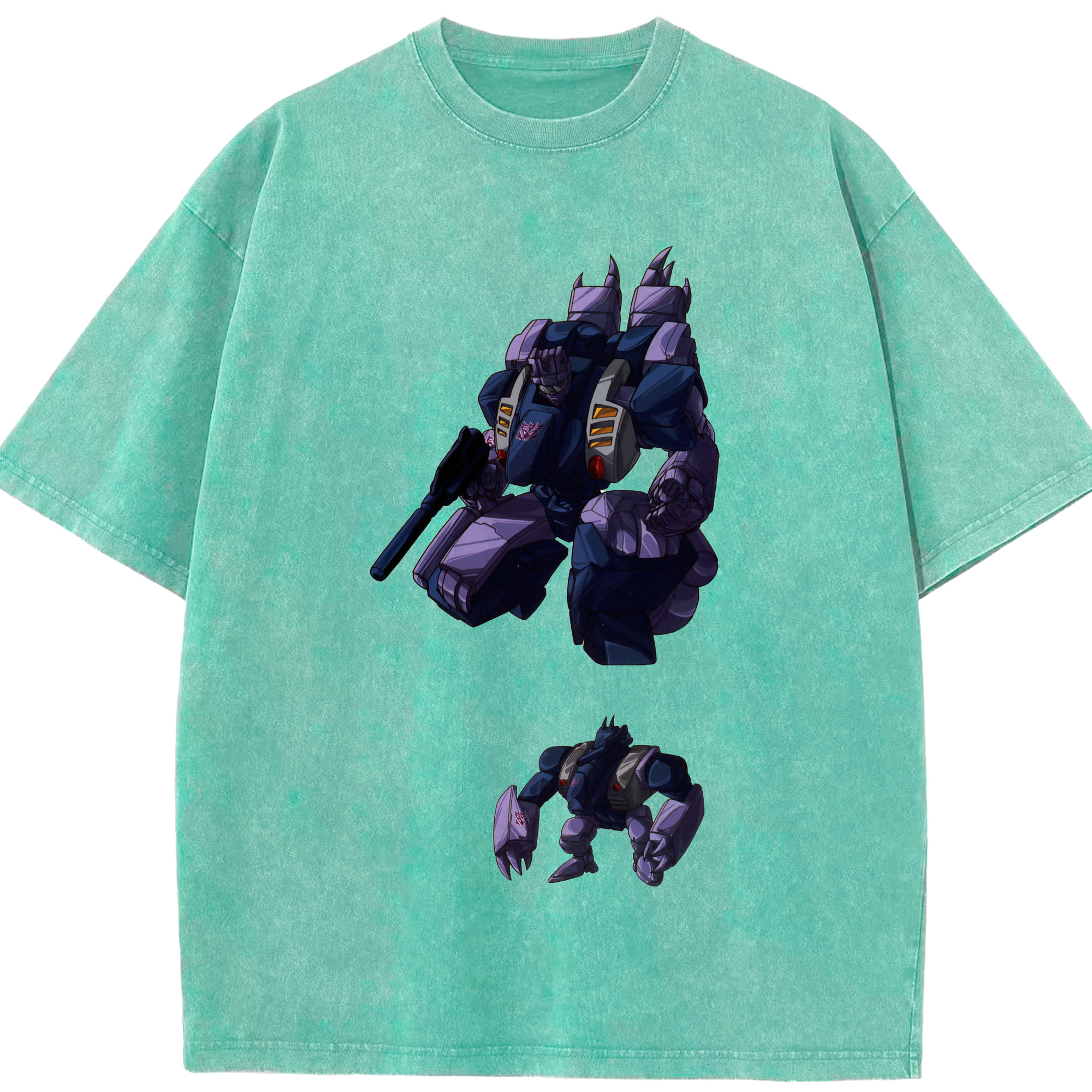 （画像用）  綿100% ヴィンテージ風 半袖Tシャツ（フロントプリント）